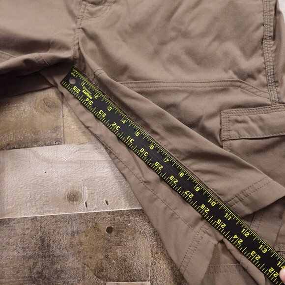 Prana Stretch Zion Shorts Men's 32 Taupe Brown Hiking Utility Belted Cargo - Picture 6 of 11